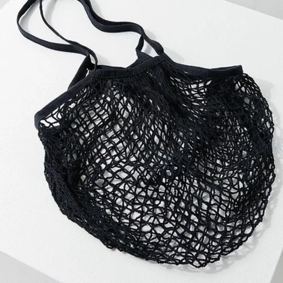 Parisienne Cotton Market Net Tote Bag - Picture 1 of 6